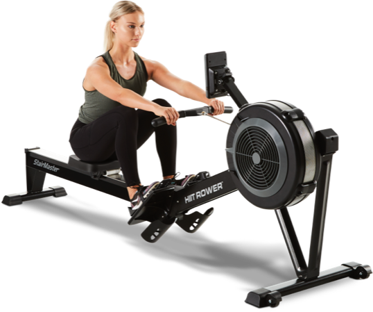 StairMaster HIIT Rower Female Model 15 45 Full 98 Lifestyle Image